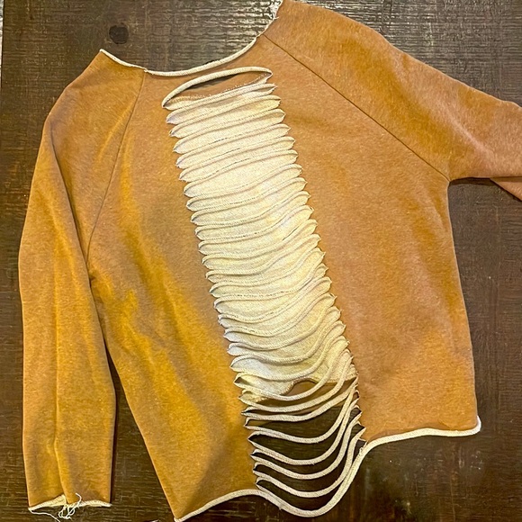 Women’s cut open back sweatshirt - Picture 3 of 3